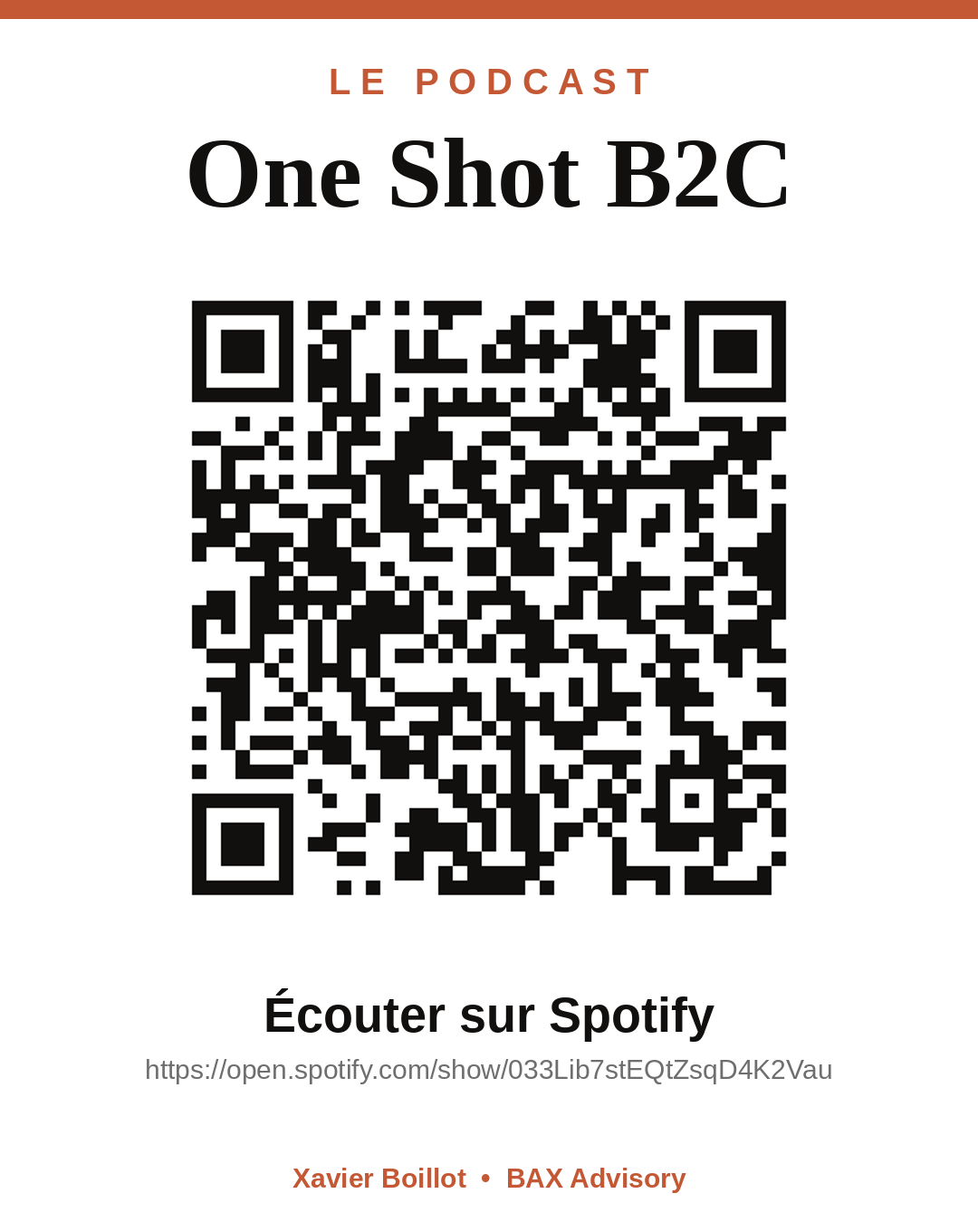 QR code Spotify One Shot B2C